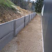 Aménagement clôture béton 1m hors sol