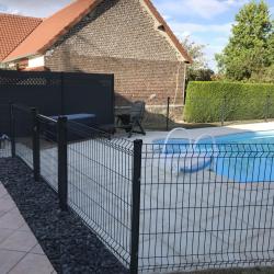 Clôture en panneau haut 1m23 + portillon